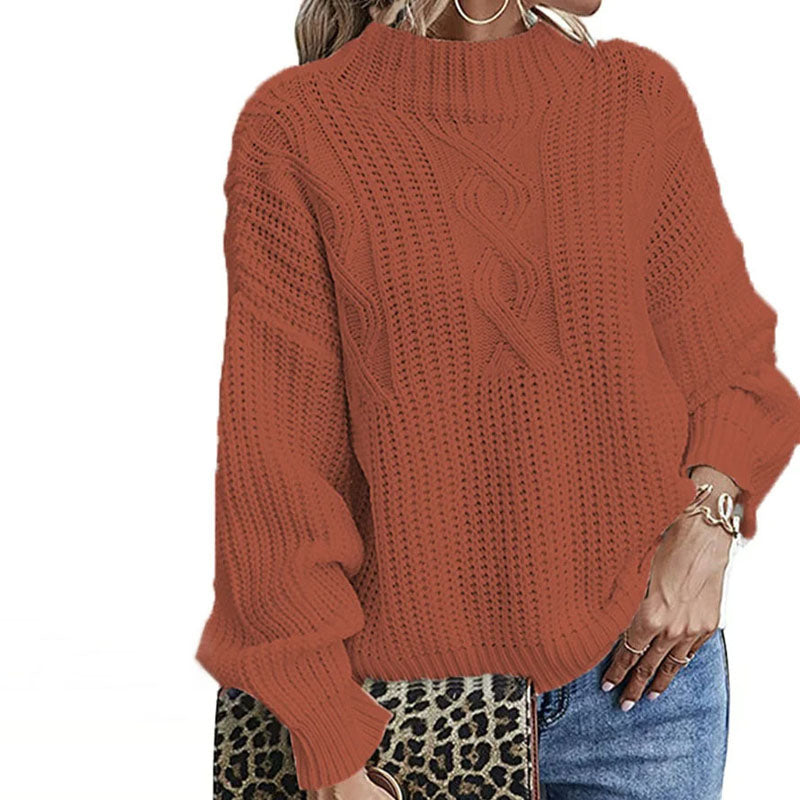 WW | Stylischer Pullover Aus Gedrehtem Strick für Damen
