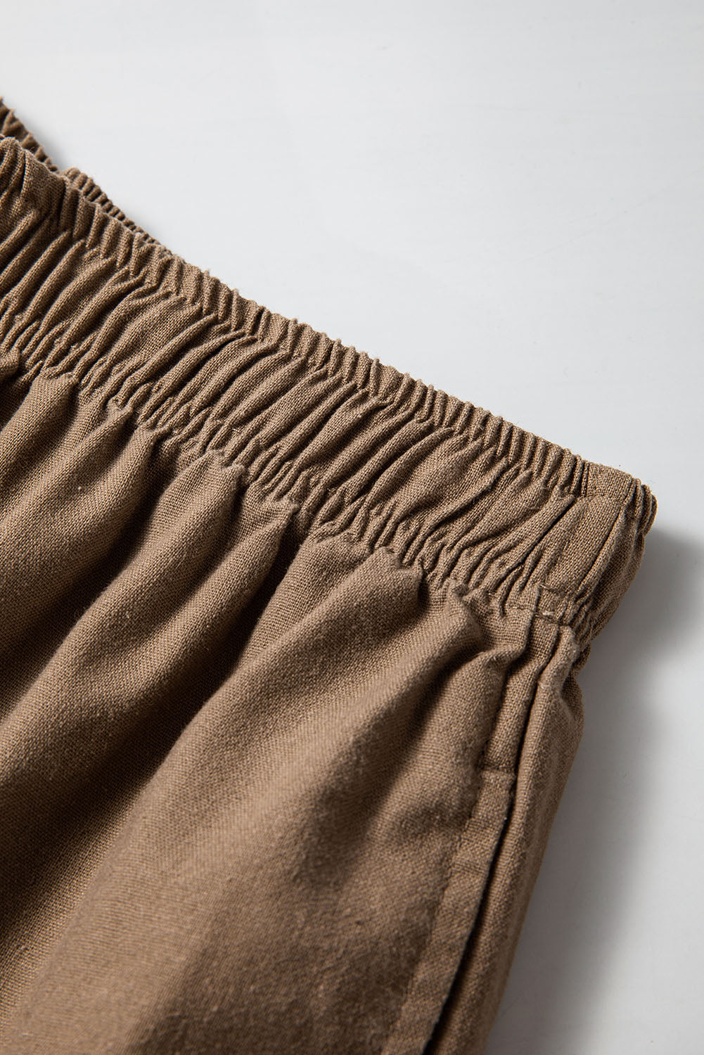 WW | Palm Cotton Linen Wide Leg Trousers For Women