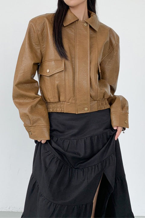 WW | PU Leder Reversjacke