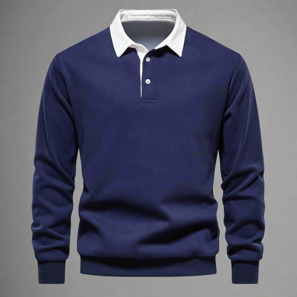 WW | Polo Sweater Classic Fit Soft Knit Ribbed Cuffs