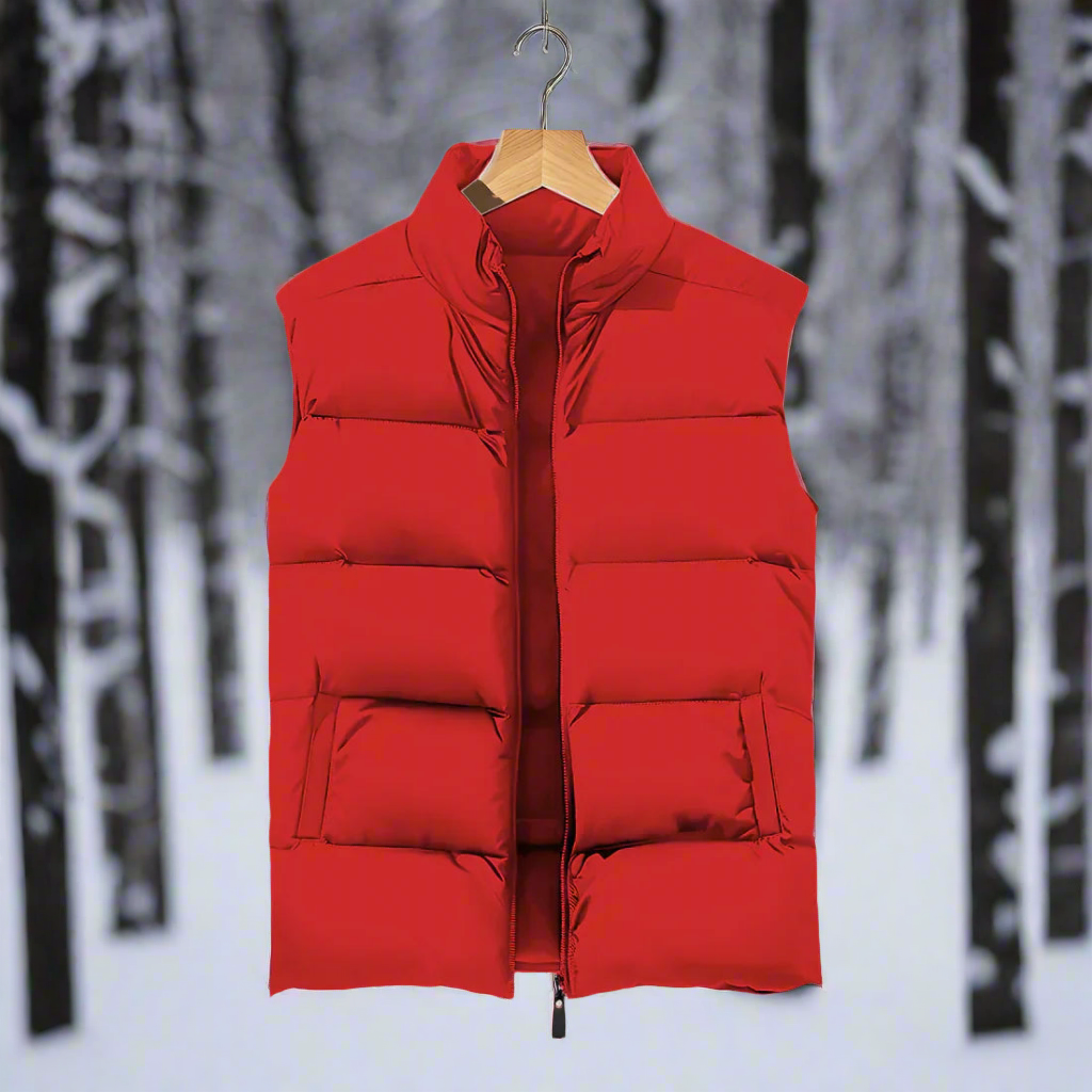 WW | Steppweste Ge Quiltetes Design Hoher Kragen Praktische Taschen Leicht Und Warm
