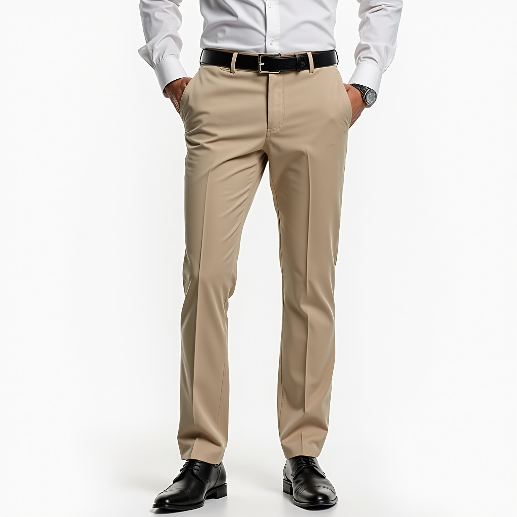 WW | Men's Chino Trousers with Stretch Comfort and Permanent Crease