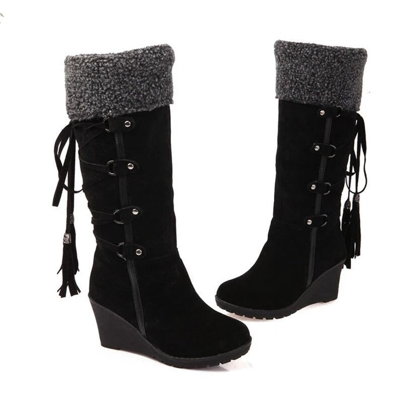 WW | Women's Boots Fur Tip Pixie Plum