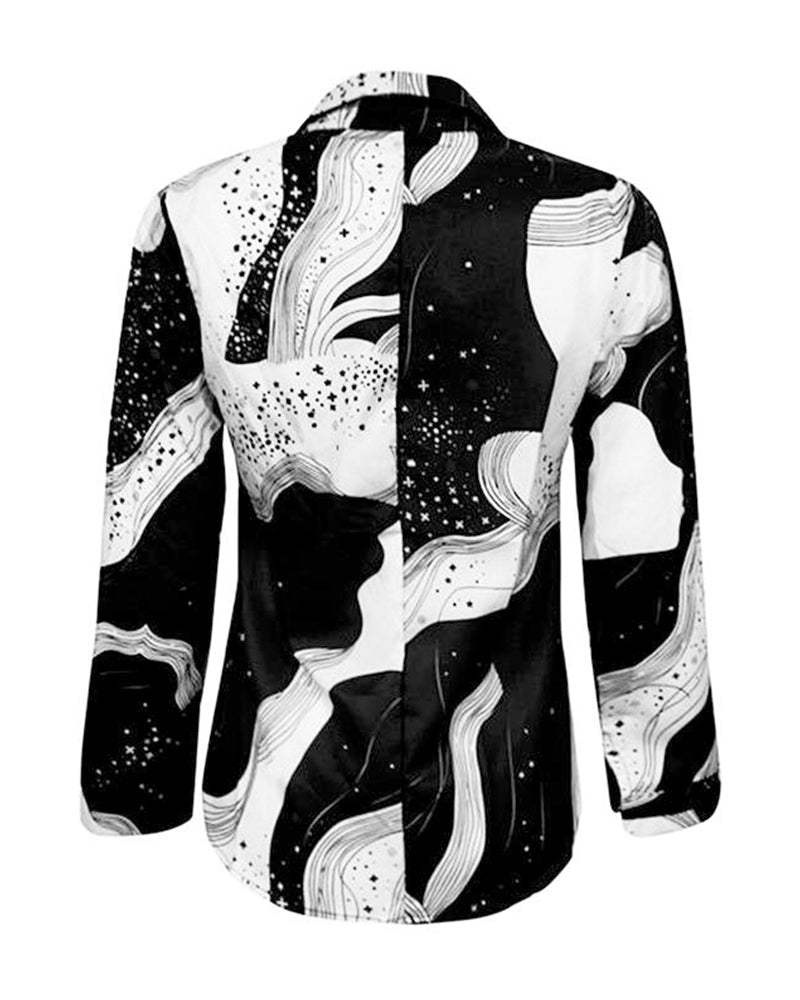 WW | Black and White Blouse