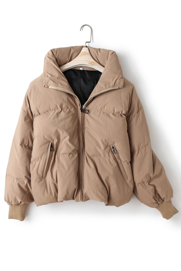 WW | and versatile slim-fit loose short cotton jacket