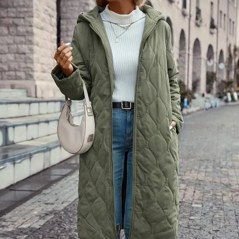 WW | Women's Quilted Hoodie Jacket Cotton Blend