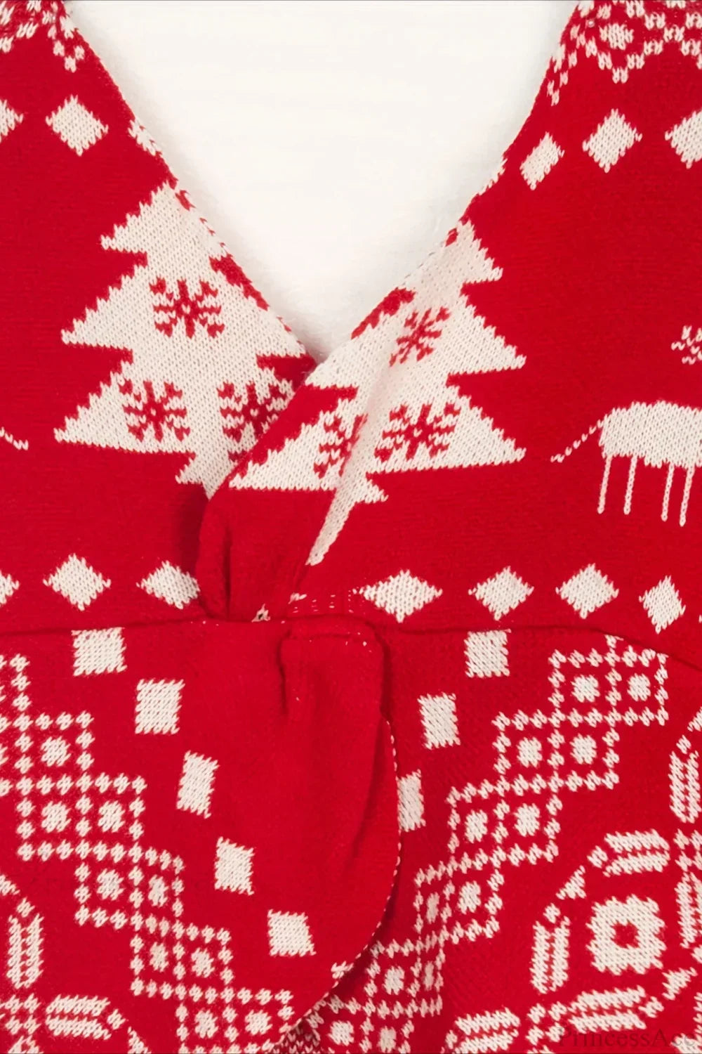 WW | Christmas Double-Sided Irreguläre Schneeflocken-Pullover