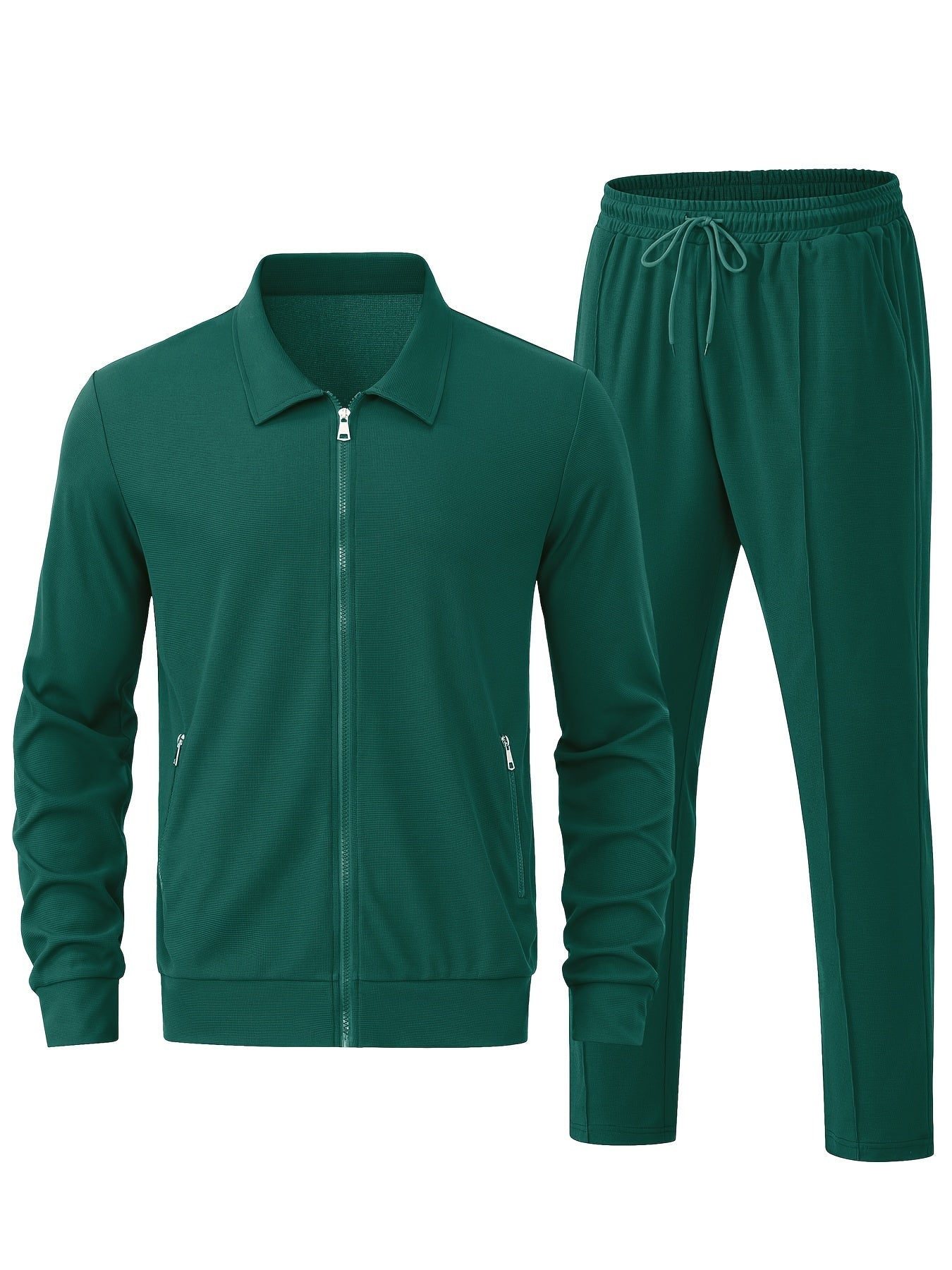WW | Men's Casual Zip Tracksuit & Joggers - Perfect for Outdoor Activities