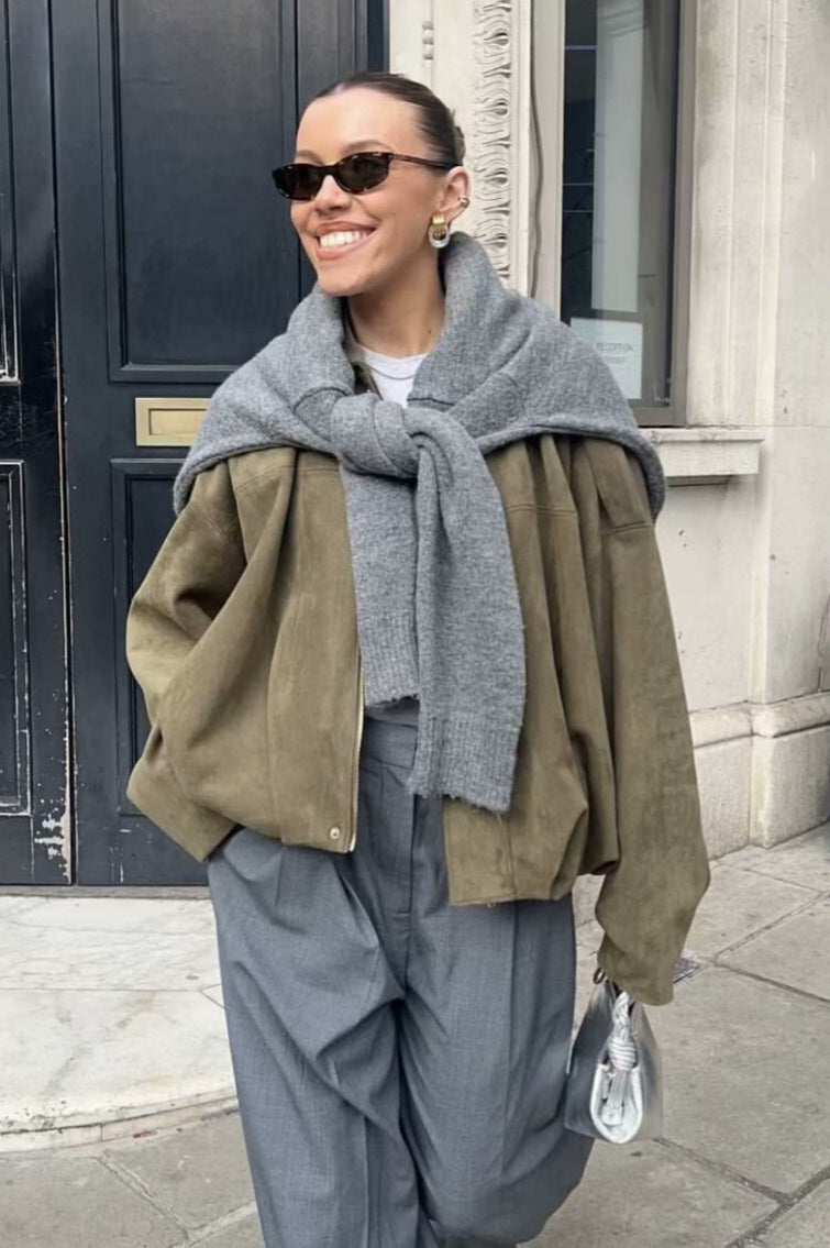 WW | Textured Bomber Jacket