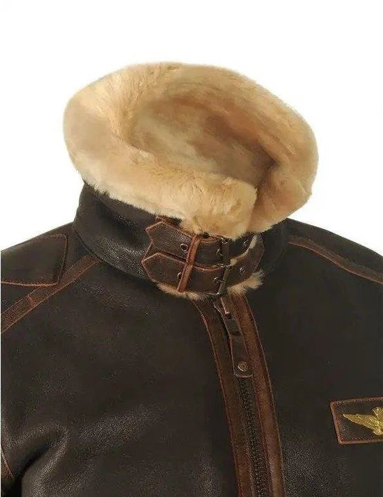 WW | Vintage Charme: Schafsfell Pilotenjacke