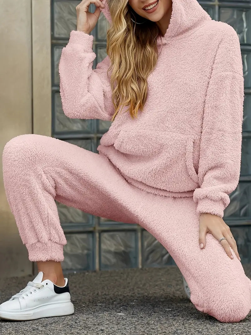 WW | Damen Fleece Teddy Zweiteiliges Set