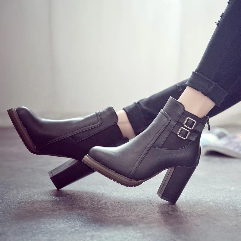 WW | Block Heel Ankle Boots