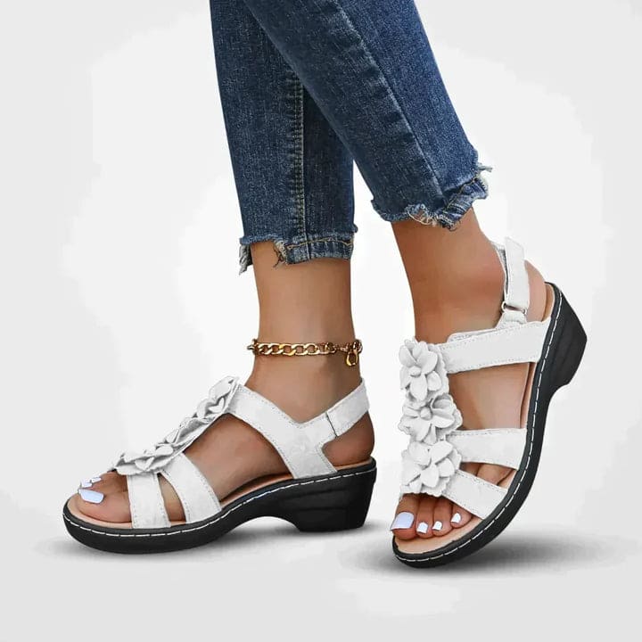 WW | Blumen Plattform Sandalen