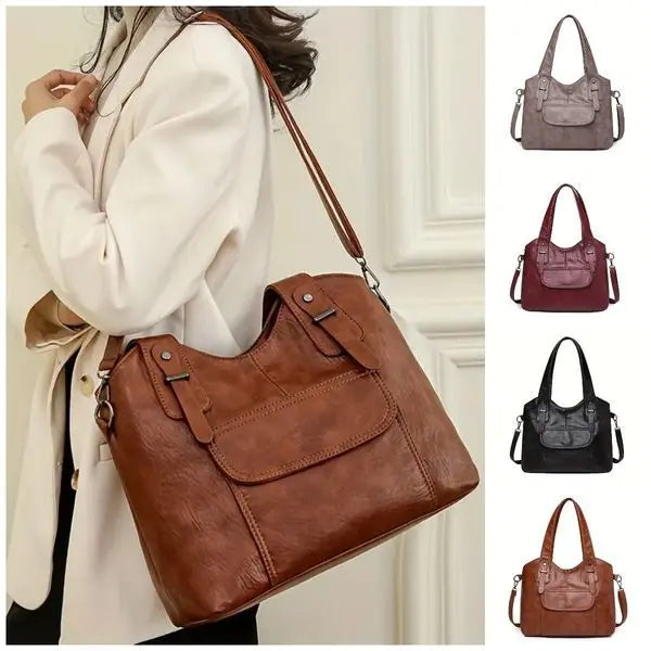 WW | Women's Shoulder Bag Made of Genuine Cowhide Leather