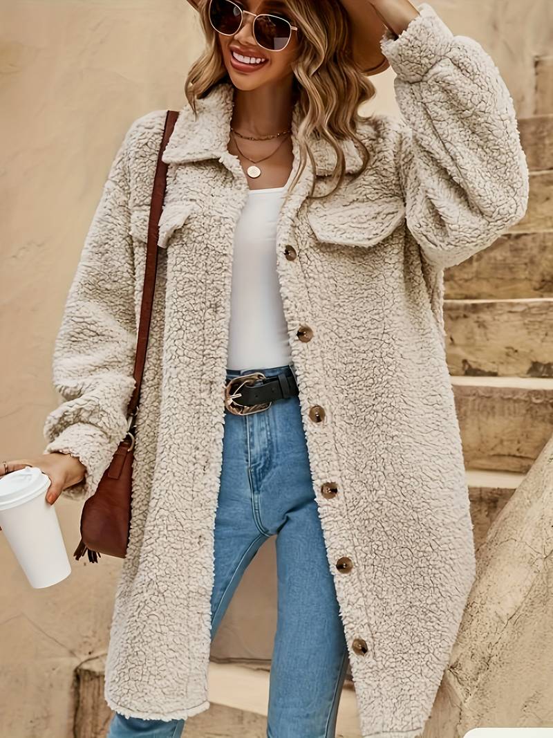 WW | Button-down teddy jacket