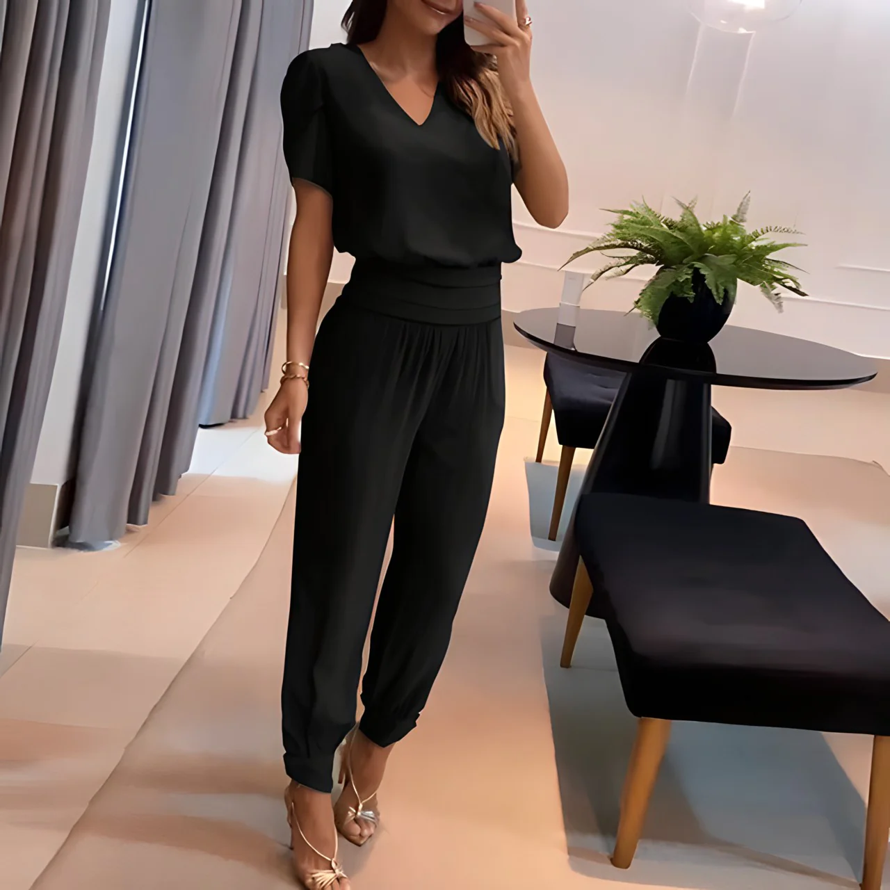 WW | Elegantes Blusen- und Hosen-Set für Damen | Stilvolles und Bequemes Outfit