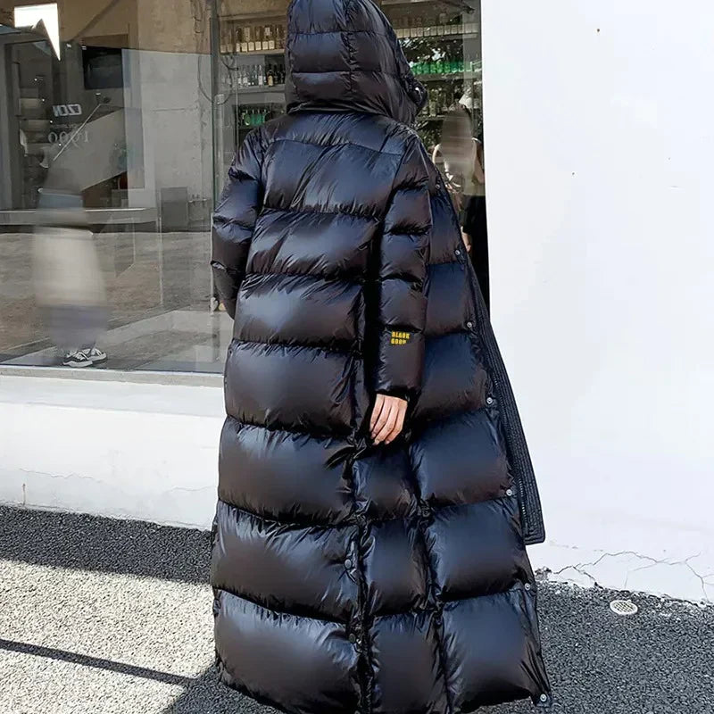 WW | Langer Schwarzer Winterparka Für Damen - Ideal für Winter