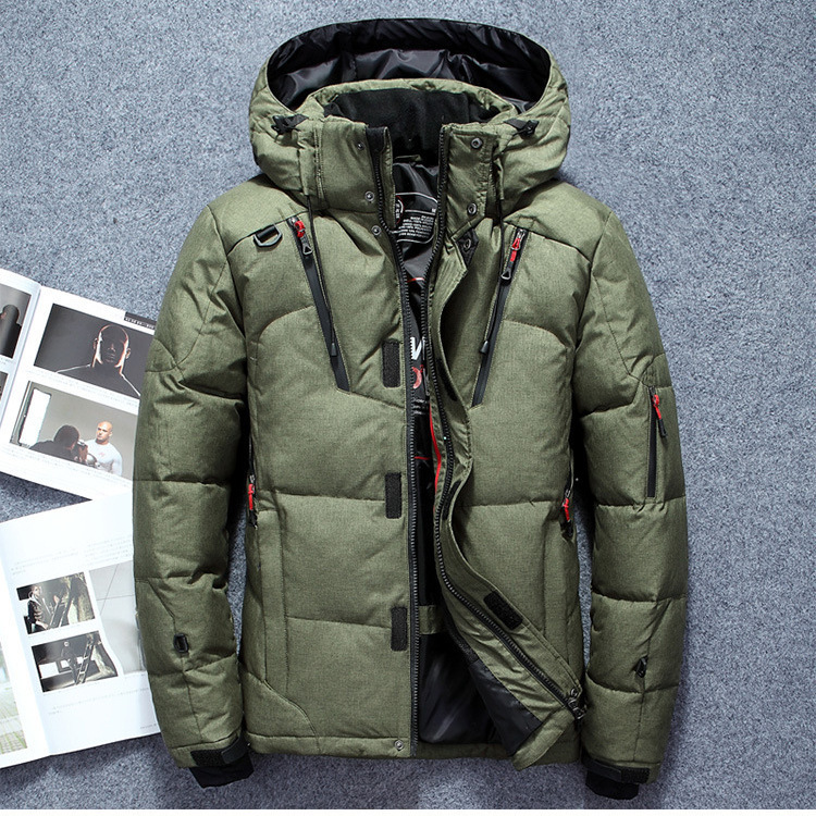 WW | Puffer Jacket Water-Repellent Lined Adjustable Hood Zipper Pockets