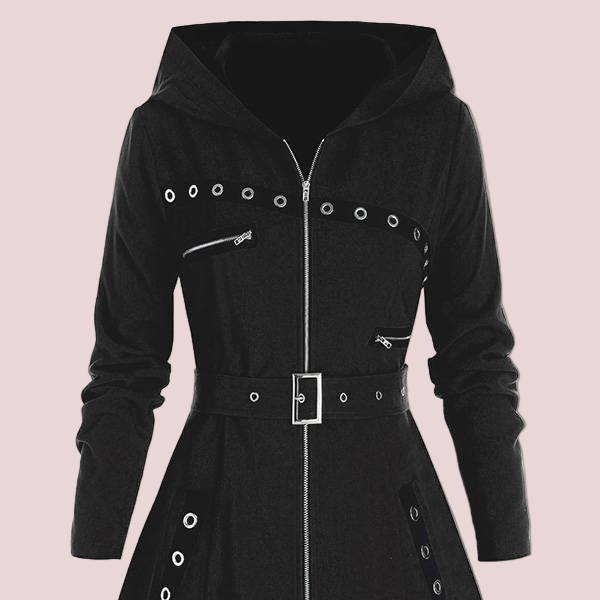 WW | Damen A-Linien Kapuzenjacke Wollgefühl