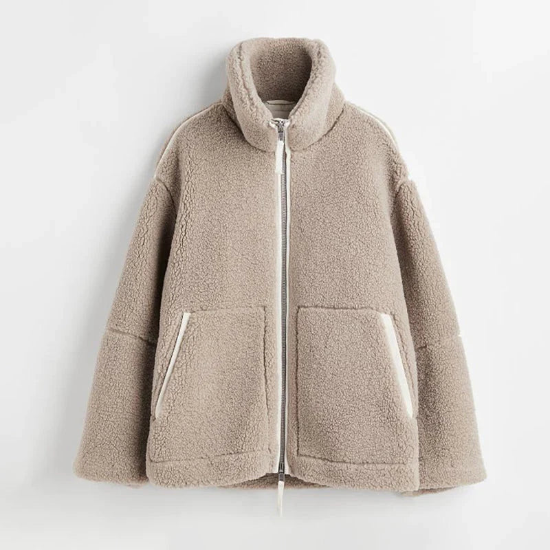WW | Faux Fur Wool Teddy Jacket for Women
