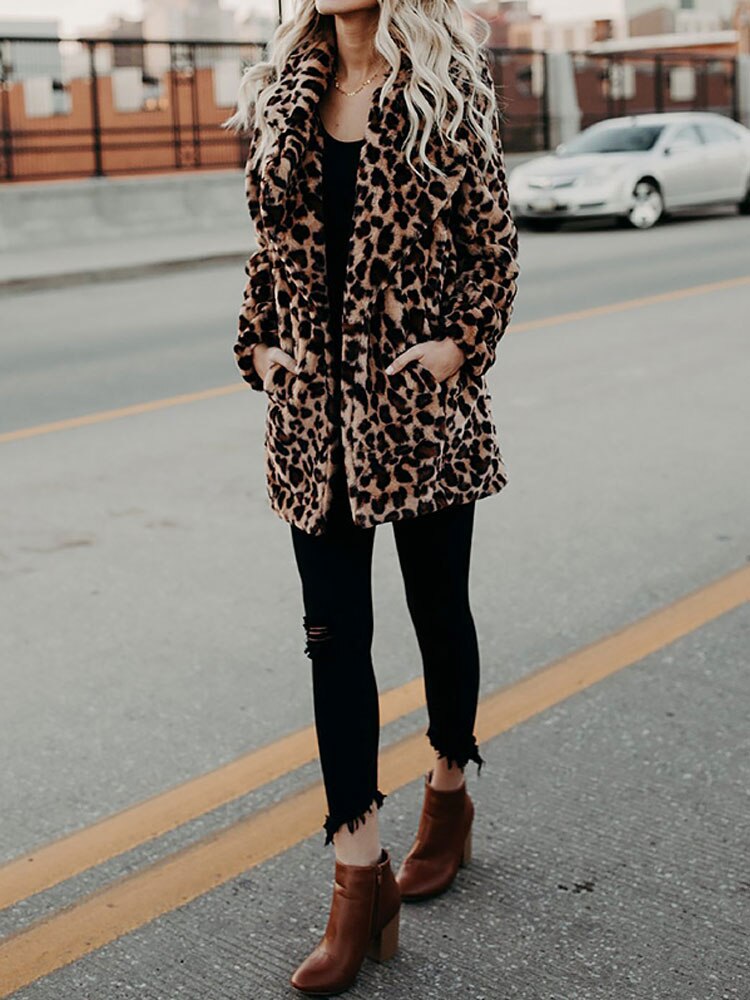 WW | beste kuschelige Eleganz Winter Plüsch Pelz Jacke