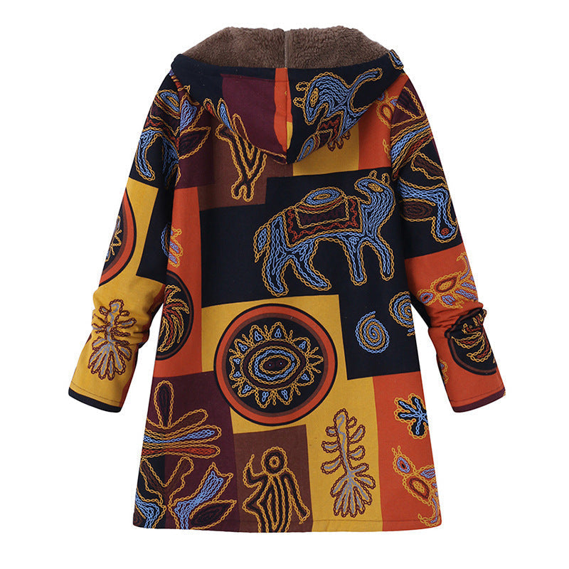 WW | gemusterte jacke im vintage-stil