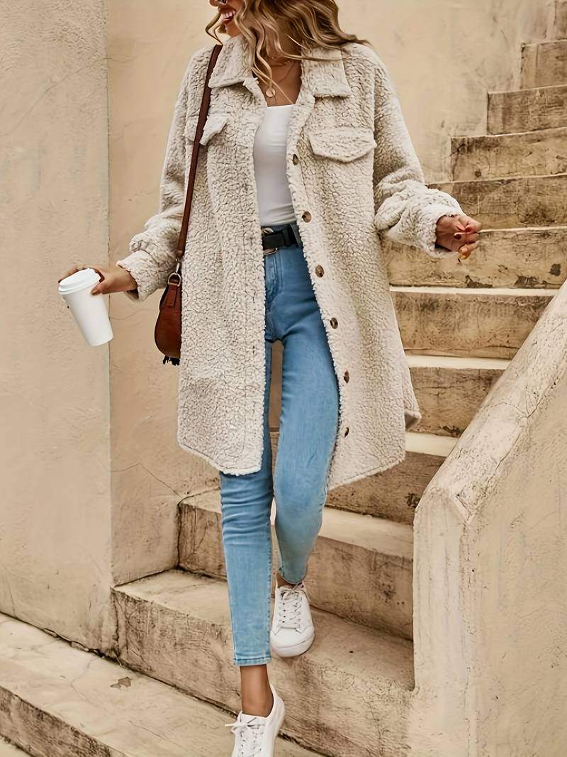 WW | Übergangsjacke Damen Sommer Chic Luftige Textur Perfekt für Kühlere Sommertage