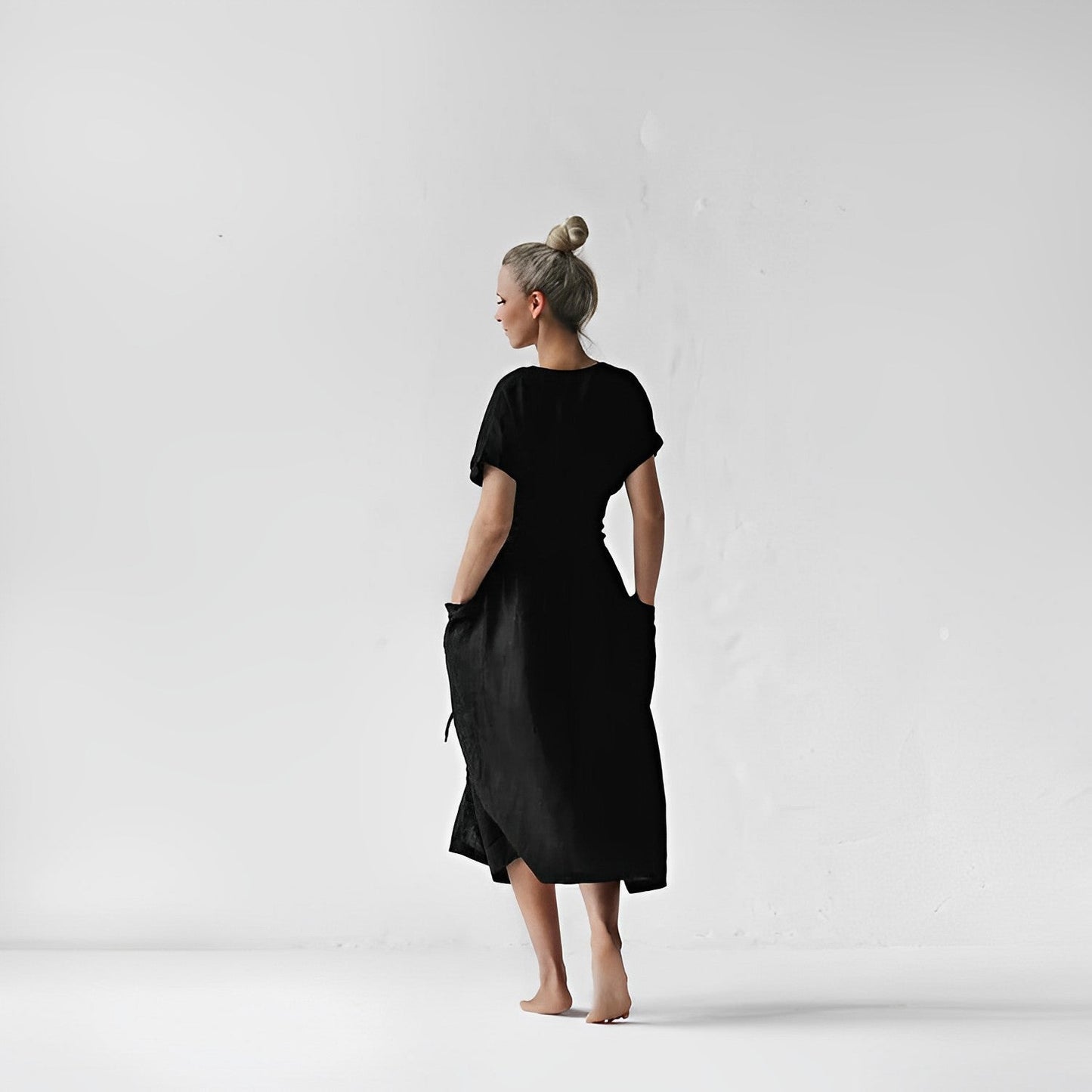 WW - Strickkleid mit Schnürung und Taschen