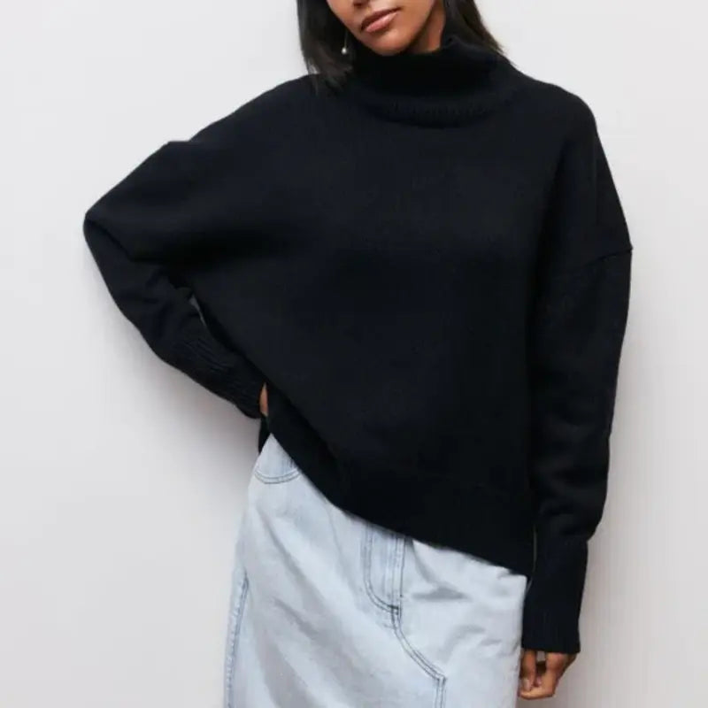 WW | Warm Turtleneck in a Plain Design for Women