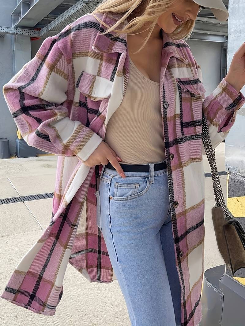 WW | Plaid Shirt Jacket Coat