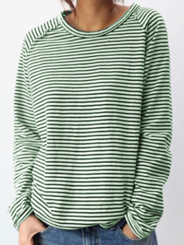 WW | Striped Long-Sleeved Sweaters