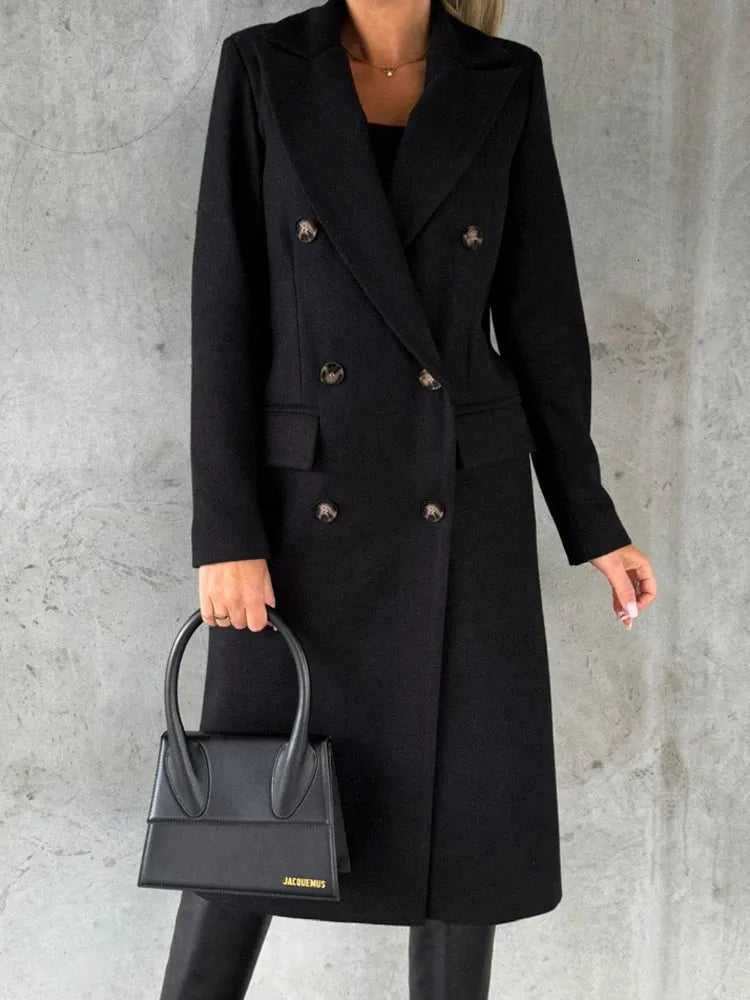Winterjacke mit Revers für Frauen