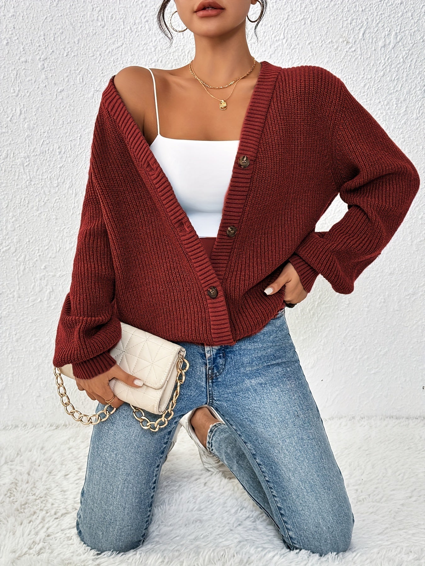 WW | Warm Knitted Wool Sweater Cardigan for Women - Ideal for Any Season