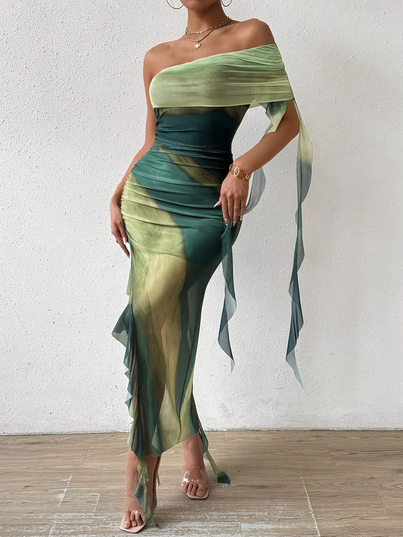 Sophia | Off-the-shoulder Dress with Asymmetric Hem