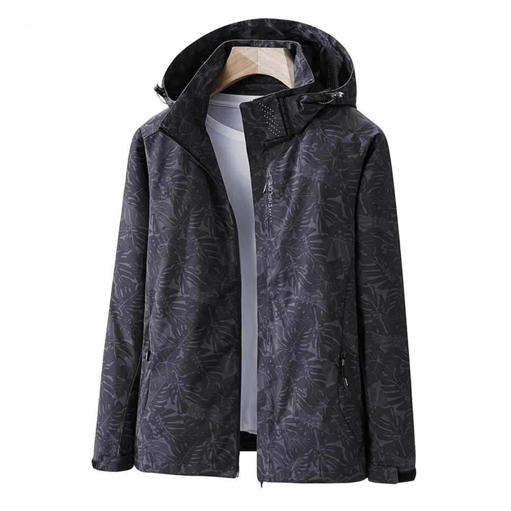 WW | Women's waterproof outdoor jacket – lightweight with hood & floral pattern
