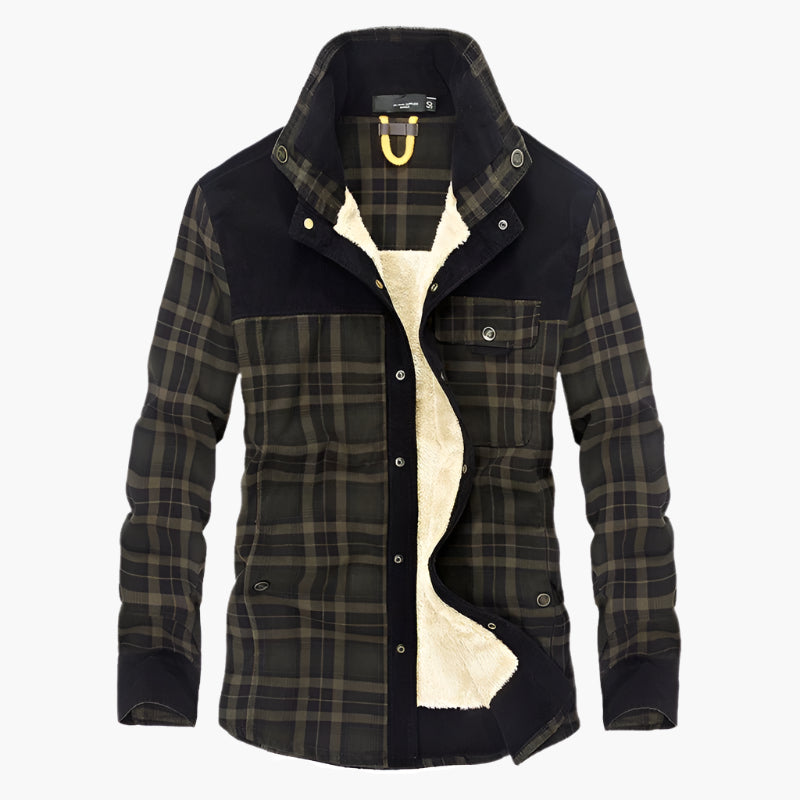 WW | Outdoor Flannel Lumberjack-Style Jacket with Fleece - Casual and Work Jacket