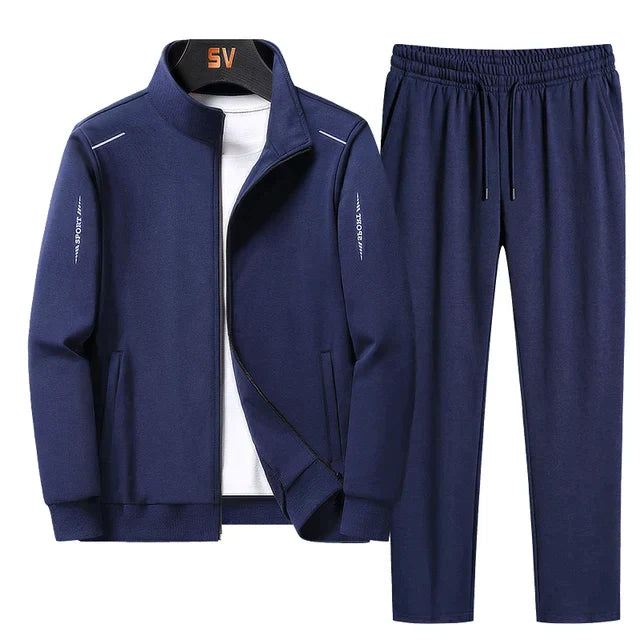 WW | Trainingsanzug - Bequemes Set mit sportlicher Jacke und elastischen Hosen für den täglichen Gebrauch
