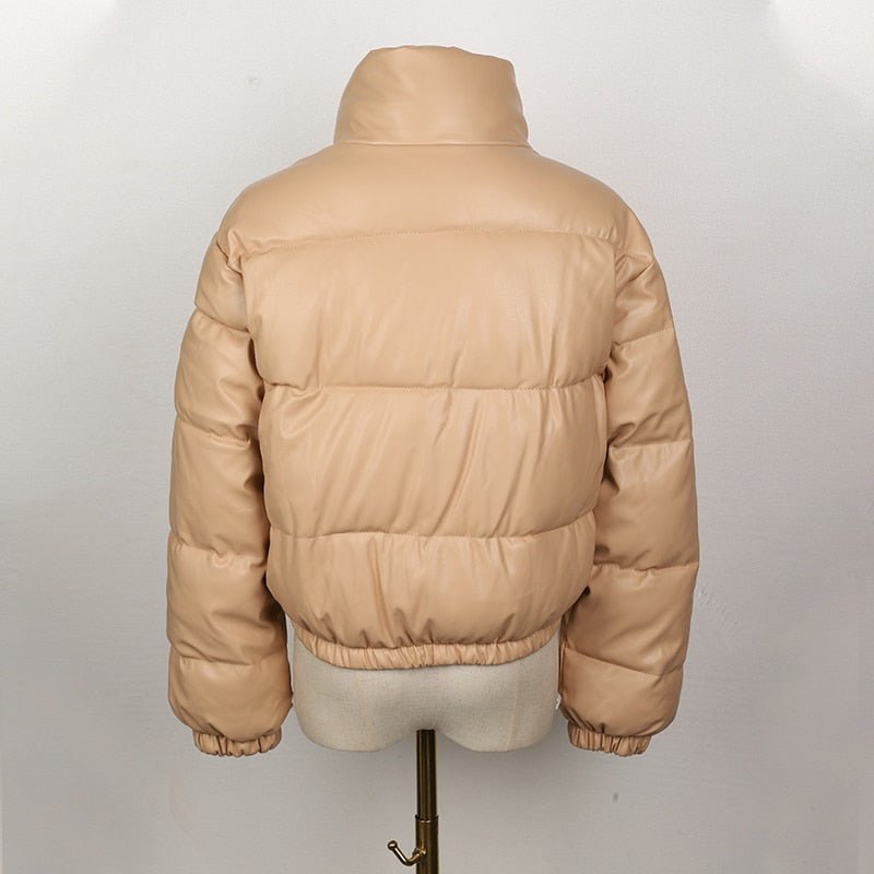 Hovis - Damen-Steppjacke aus wasserabweisendem Leder