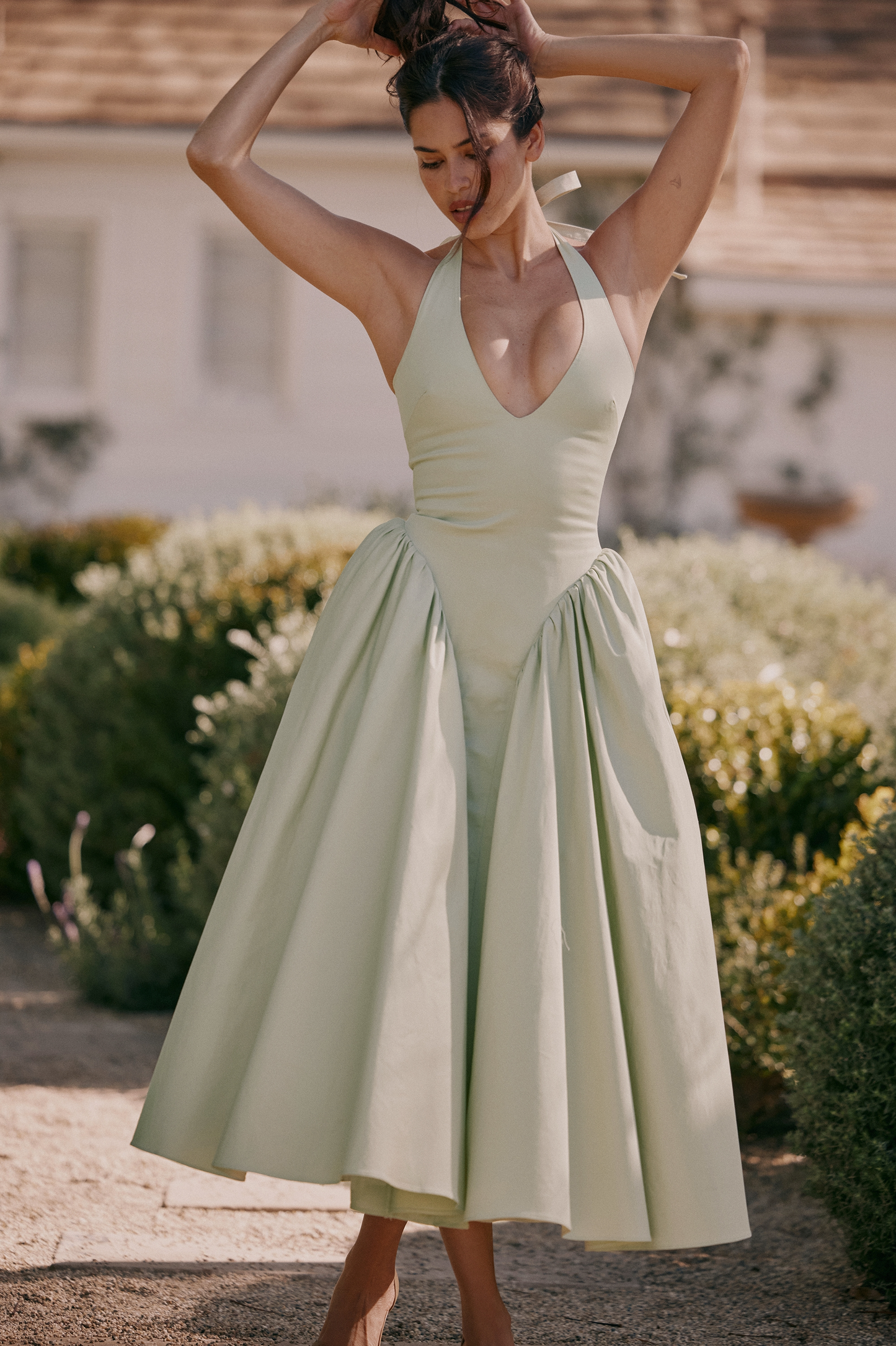 Liana™ | Ruched Midi Dress