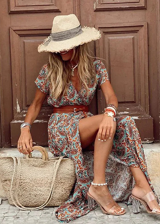 Vera – Elegantes Boho-Maxikleid