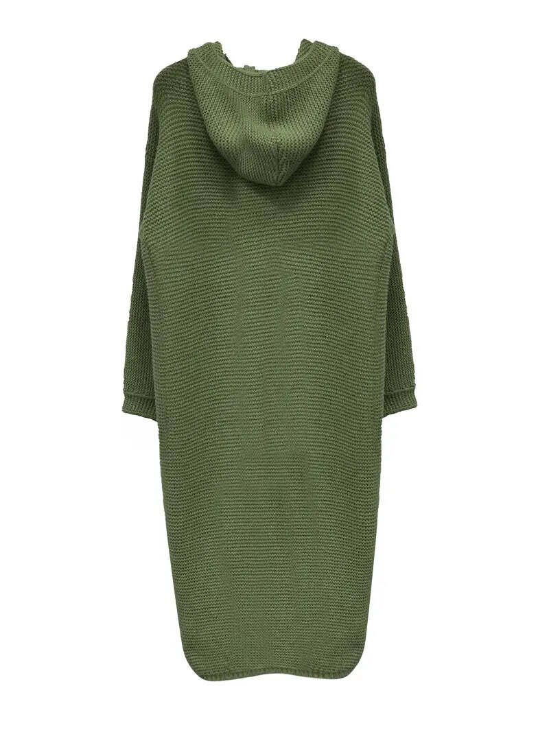 WW | Warme, Lange Strickjacke