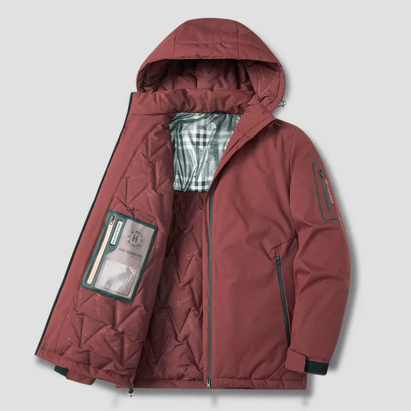 WW | Hood Loose Fit Padded Zipper Casual for Outdoors