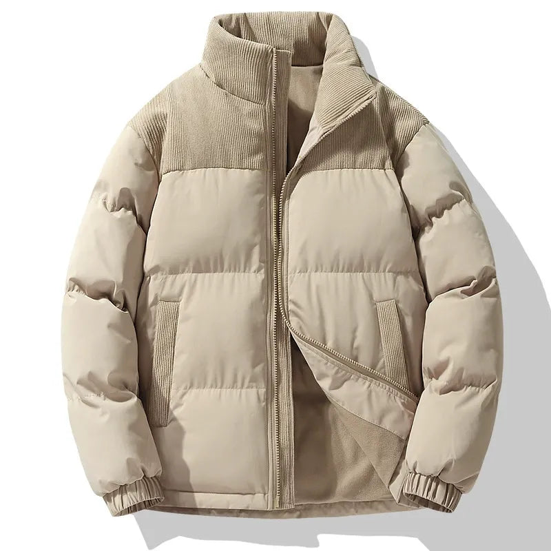 WW | Gep Padded Jacke Übergroß Fit Steppnähte Corduroy Details