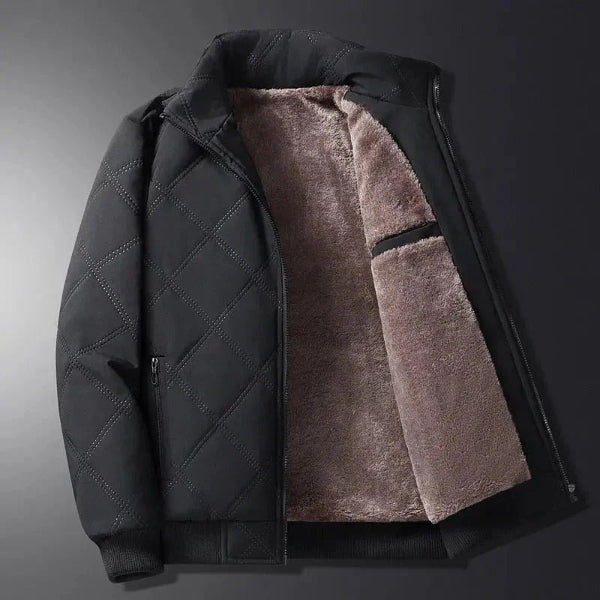 WW | Steppjacke Klassische Passform Fleece Gefüttert Winddicht Hüftlänge