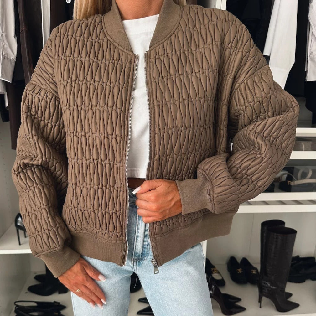 WW | Padded Jacket Tailored fit Ribbed cuffs Zipper Casual style