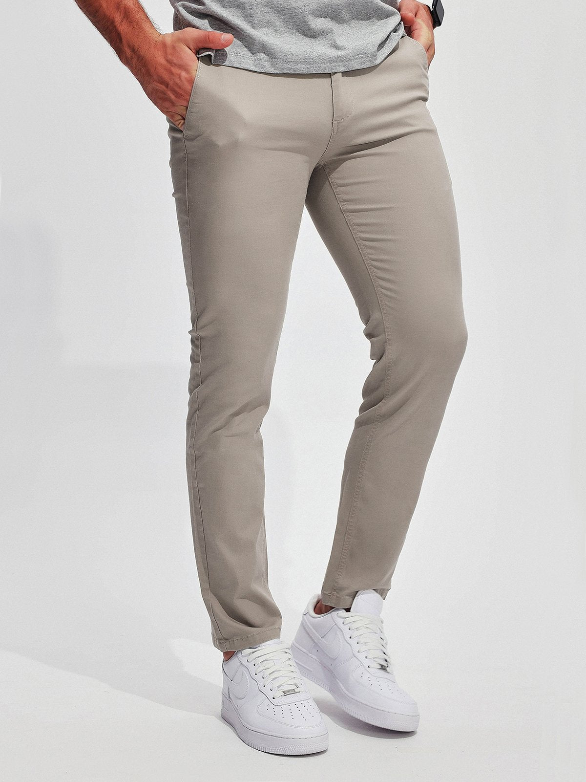 WW | Hochwertige, Dehnbare Herren Chino Hose Aus Pflegeleichtem Baumwoll Mischgewebe