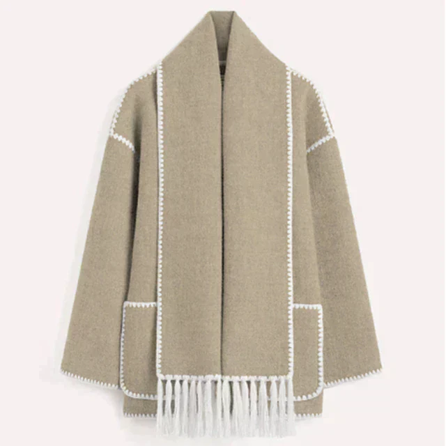 WW | Abendjacke für Damen mit Schal, elegant und bequem