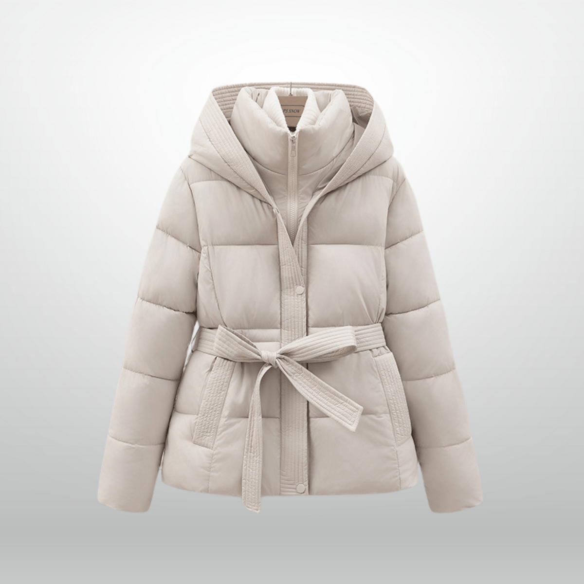 WW | Elegant Warm Stylish Black Belted Jacket for Women