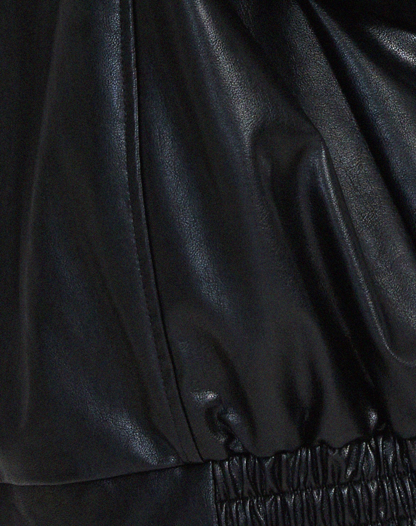 WW | Oversized Blouson aus Vintage-PU-Leder mit Trend- und Komfortfaktor