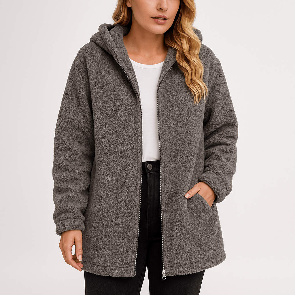 WW | Weiche & Zipfel Kapuzenjacke in Khaki, perfekt für den Winter